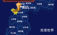 echarts杭州市萧山区geoJson地图点击地图获取经纬度实例